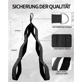 Trizepsseil Zwart - 73% Korting: Meer Bewegingsvrijheid & Grip