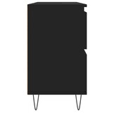 vidaXL Badkamerkast 80x33x60 cm bewerkt hout zwart