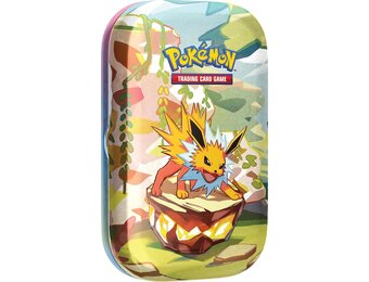 Pokémon - Verzamelkaartspel: scharlakenrode en paarse minilaten, prismatische ontwikkelingen – Jolteon (2 booster-packs en 1 munt)