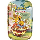 Pokémon - Verzamelkaartspel: scharlakenrode en paarse minilaten, prismatische ontwikkelingen – Jolteon (2 booster-packs en 1 munt)