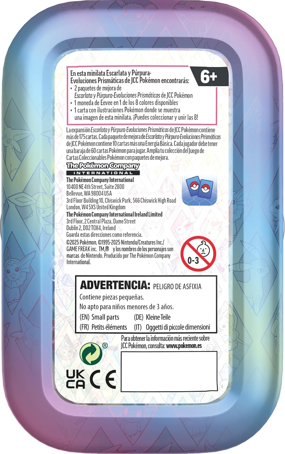 Pokémon - Verzamelkaartspel: scharlakenrode en paarse minilaten, prismatische ontwikkelingen – Jolteon (2 booster-packs en 1 munt)