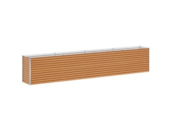 vidaXL Verhoogde plantenbak Licht Bruin 390 x 50 x 68 cm