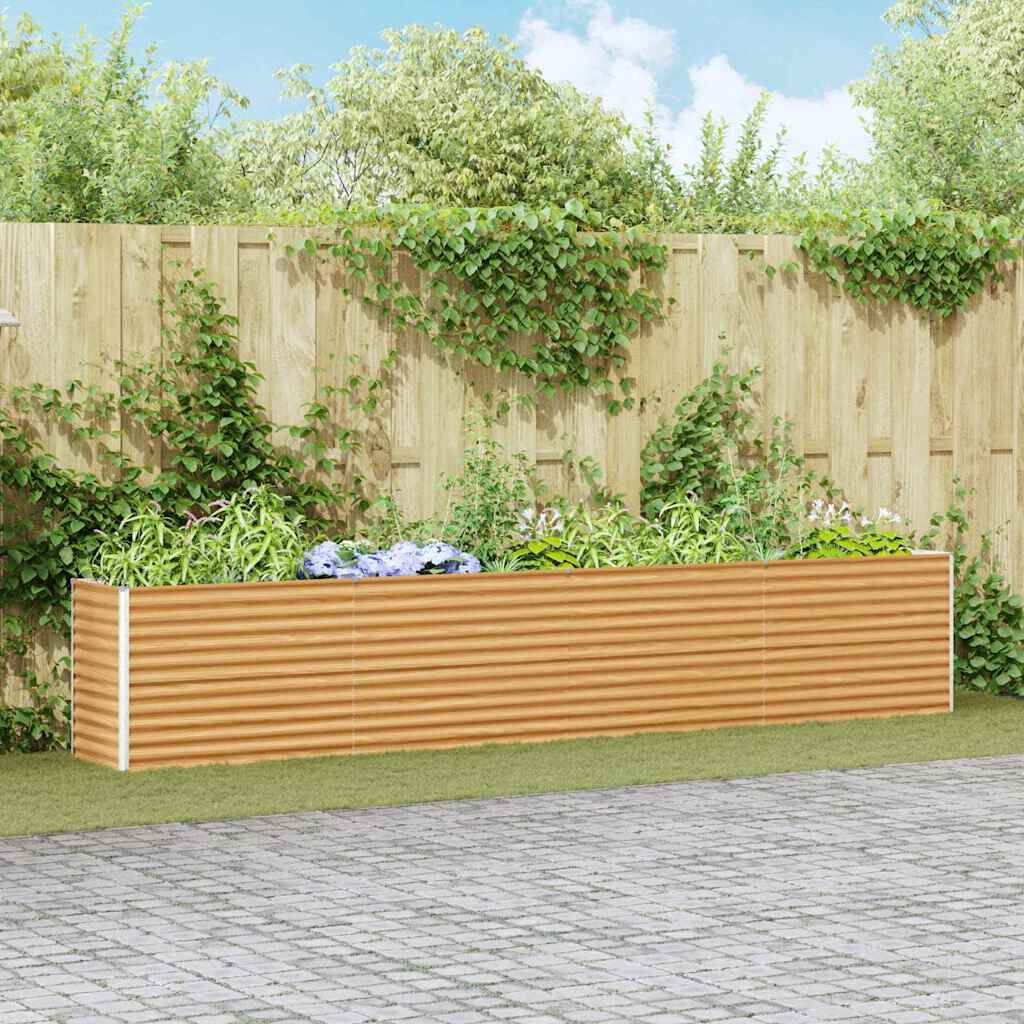 vidaXL Verhoogde plantenbak Licht Bruin 390 x 50 x 68 cm