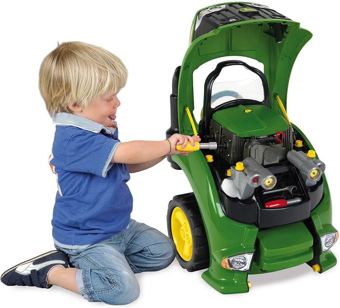 Theo Klein 2822 Hot Wheels assembly car I Engine block with instructive repair functions I Battery-operated headlights and horn I Toys for children aged 3 and over