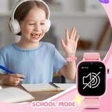 OKYUK 4G Smartwatch voor kinderen, smartwatch voor kinderen met GPS en telefoon, polshorloge voor jongens en meisjes, met video-telefoongesprek, berichten, schoolmodus, SOS-functie, camera en