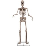 Animatronic XL Jack O'Lantern 182 cm - Halloween Indoor Decoration - Animated Luminous Pumpkin Head, Movable Upper Body, Sound and Motion Sensor - 3 Languages
