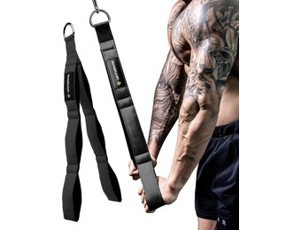 Trizepsseil Fitness Koord - Zwart | 73% Korting
