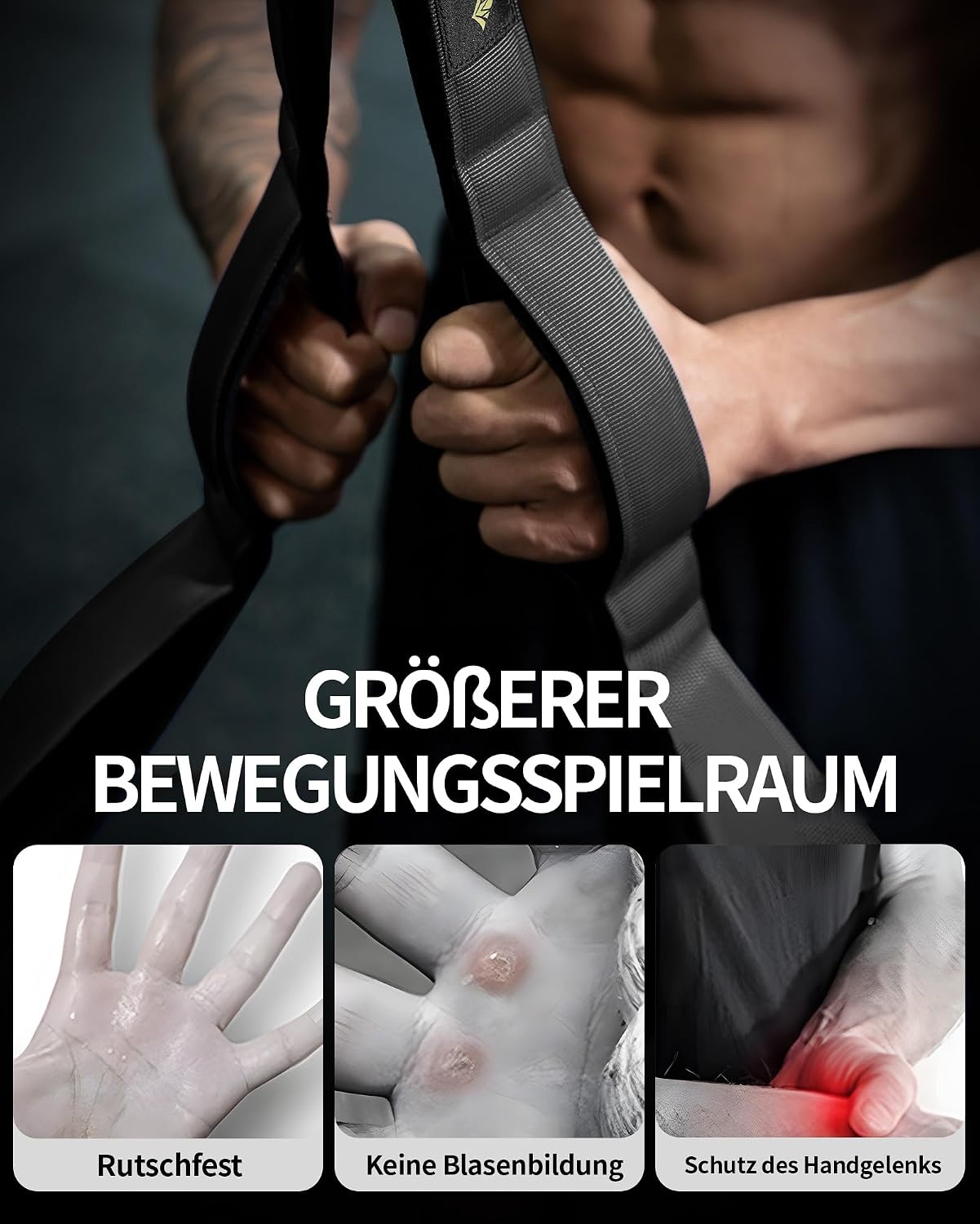 Triceps Touw Zwart - Extra Lang Fitness Koord met Neopreen Handgrepen - 73% Korting