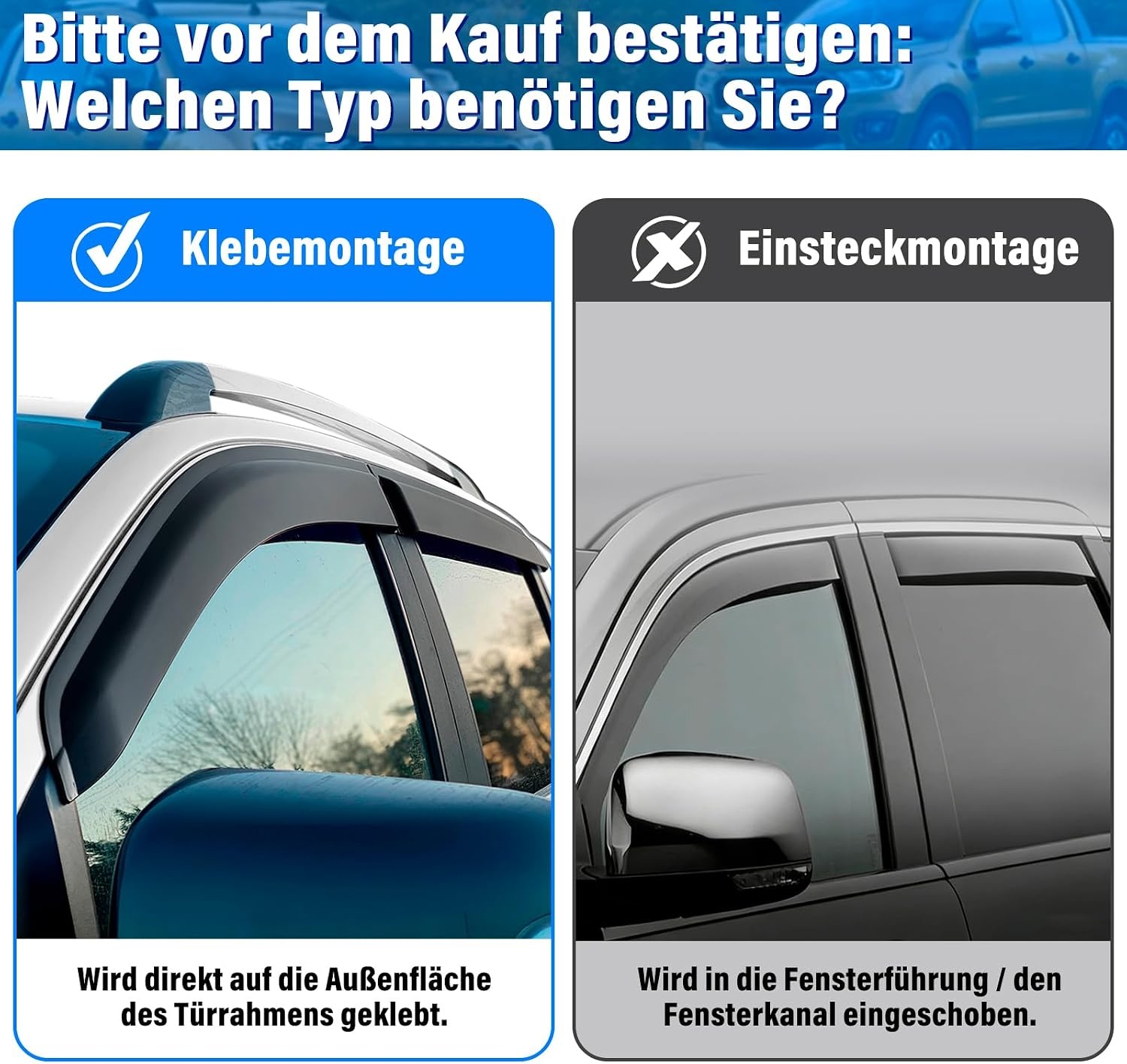 Winddeflector Set 82% Korting - Ford Ranger 2012-2022
