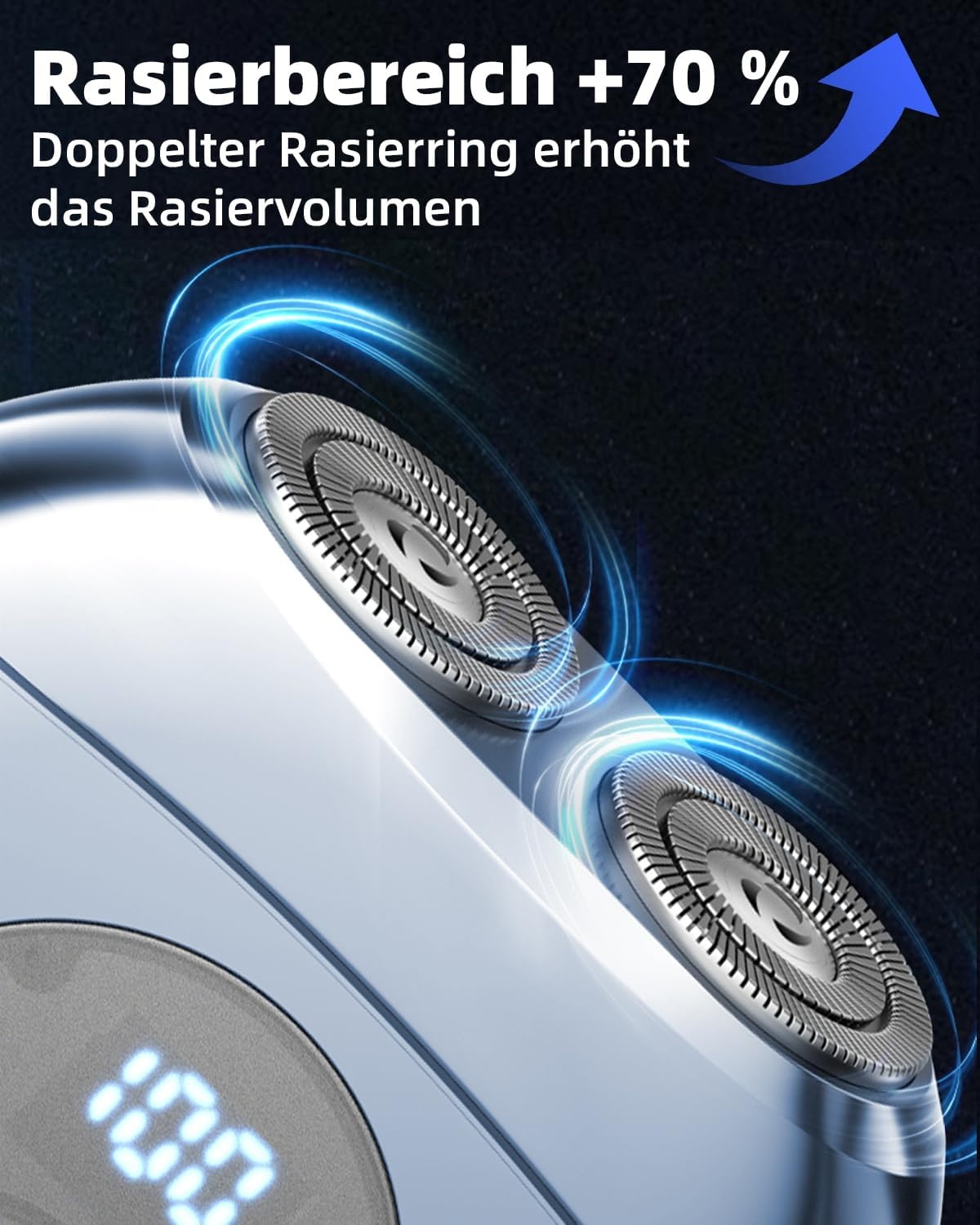 Elektrisch Mini Scheerapparaat Heren - 150 min Accu, Waterdicht, 77% Korting