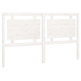 Hoofdbord Massief Grenenhout Wit 165,5x4x100 cm - 82% Korting