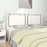 Hoofdbord Massief Grenenhout Wit 165,5x4x100 cm - 82% Korting