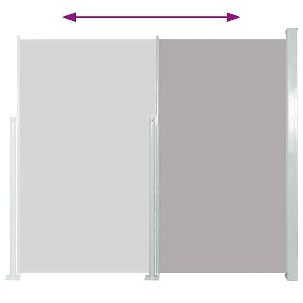 Uittrekbaar Tuinscherm 100x500 cm Grijs - 34% Korting