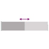 Uittrekbaar Tuinscherm 100x500 cm Grijs - 34% Korting