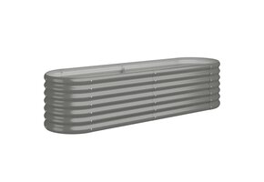 Plantenbak Grijs Staal 152x40x36 cm - 33% Korting