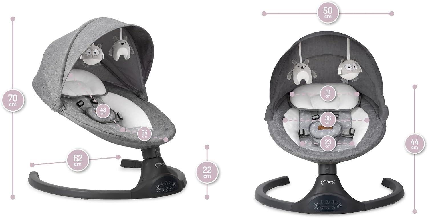 Baby Schommelstoel tot 9 kg - Opvouwbaar & Bluetooth - 66% Korting