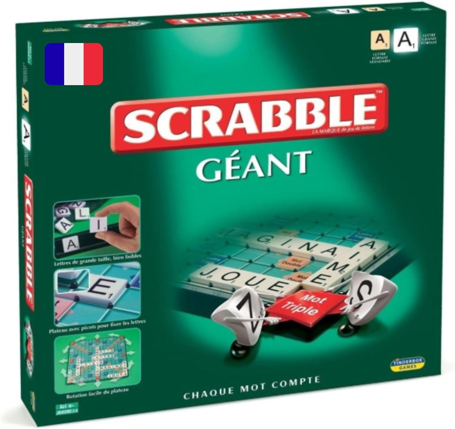 Extra Groot Scrabble Bordspel | Blauwe Giant Editie | 34% Korting