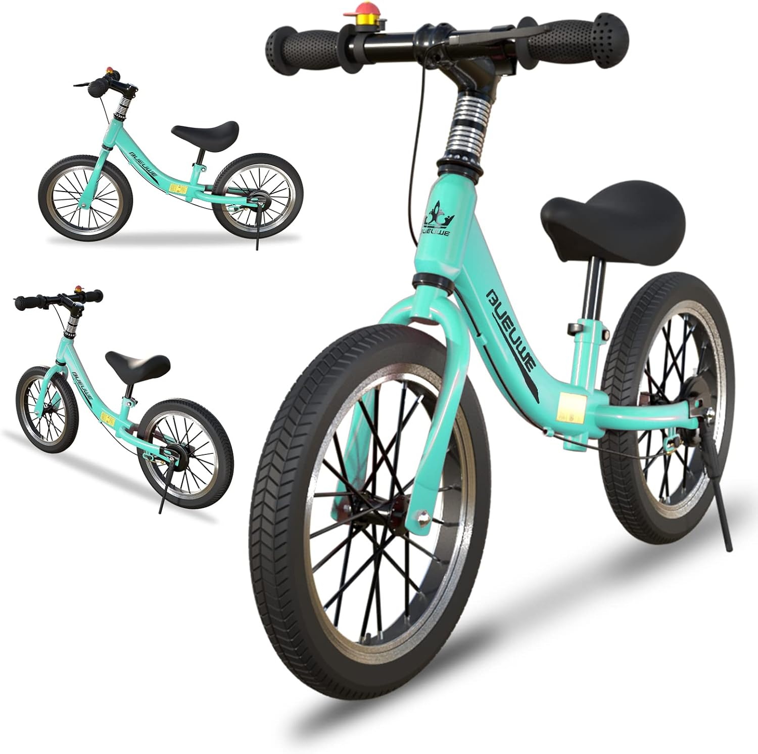 Loopfiets 14 inch met Rem & Pomp - Veilig Leren Fietsen (34% Korting)