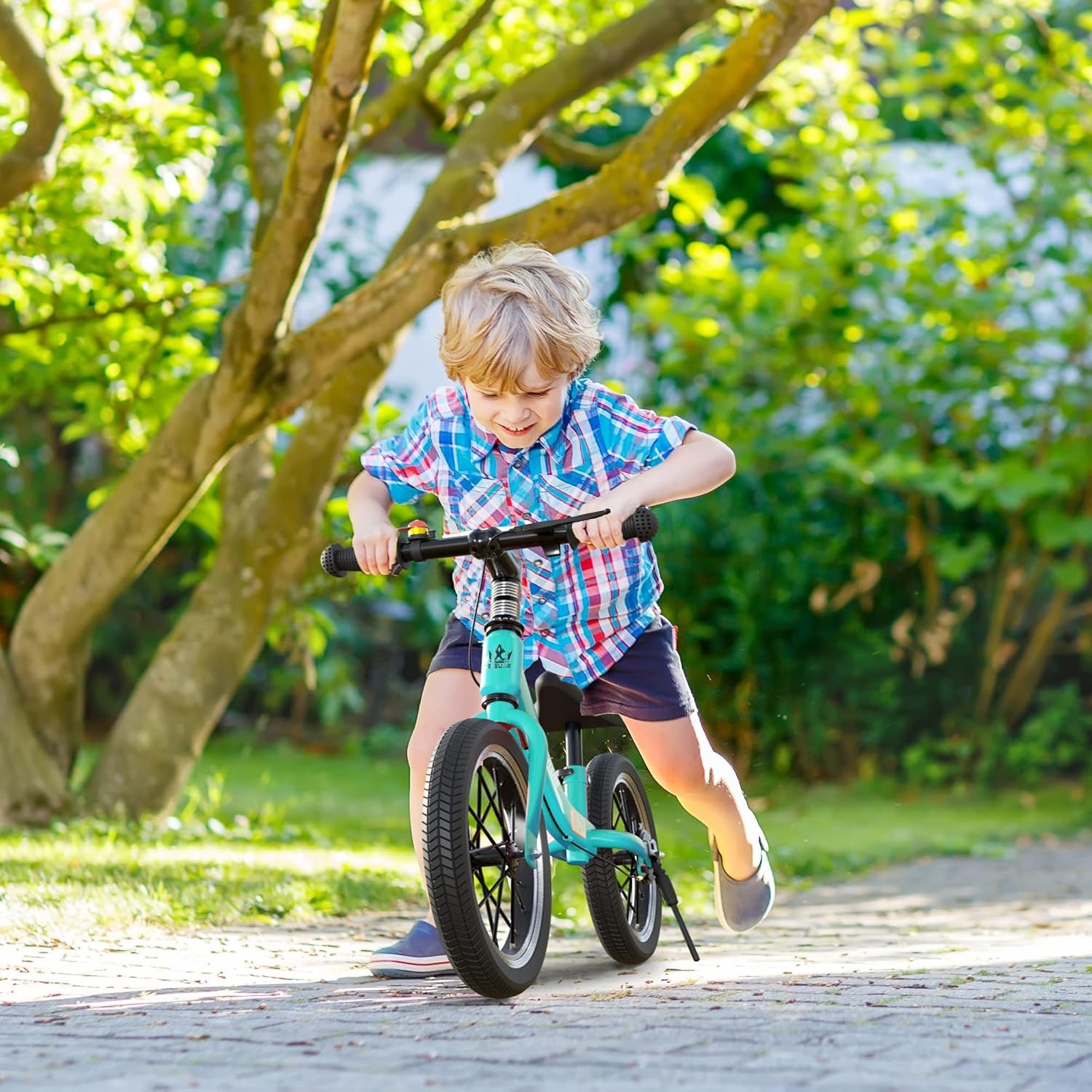 Loopfiets 14 inch met Rem & Pomp - Veilig Leren Fietsen (34% Korting)