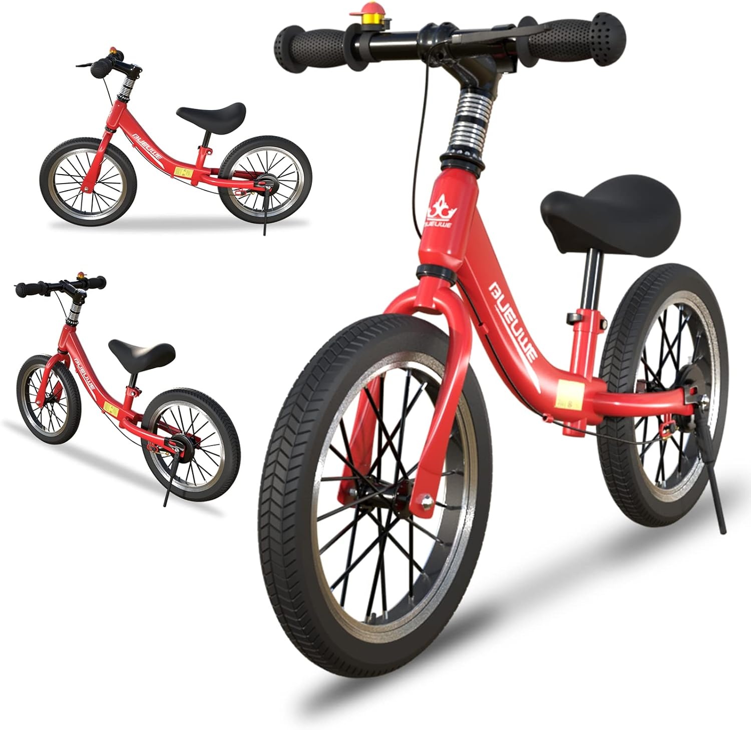 Loopfiets 14 inch met Rem & Pomp - Veilig Leren Fietsen (34% Korting)