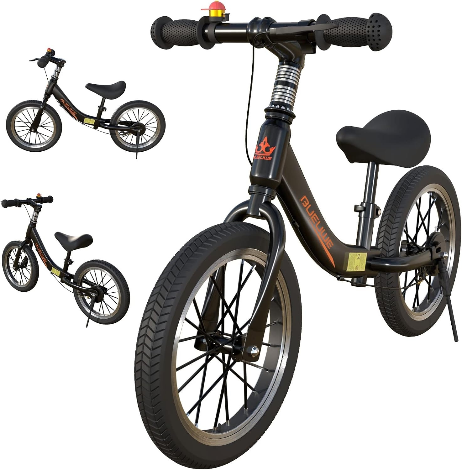 Loopfiets 14 inch met Rem & Pomp - Veilig Leren Fietsen (34% Korting)