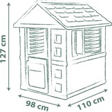 Houten speelhuis met luiken - 35% Korting