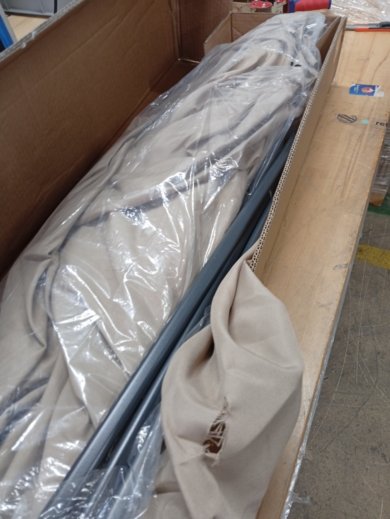 Taupe Tuinparasol van Polyester & Staal - 54% Korting