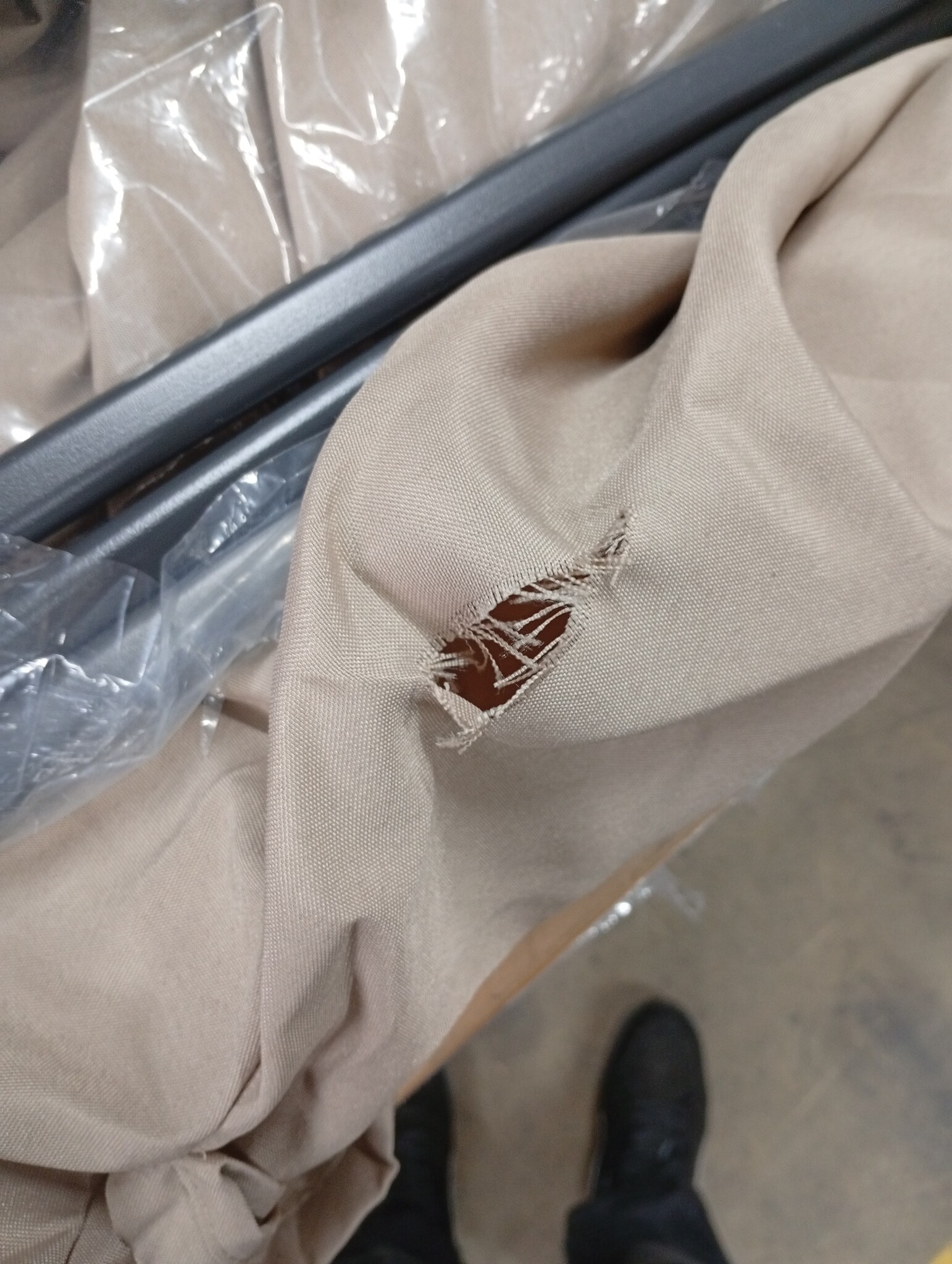 Taupe Tuinparasol van Polyester & Staal - 54% Korting