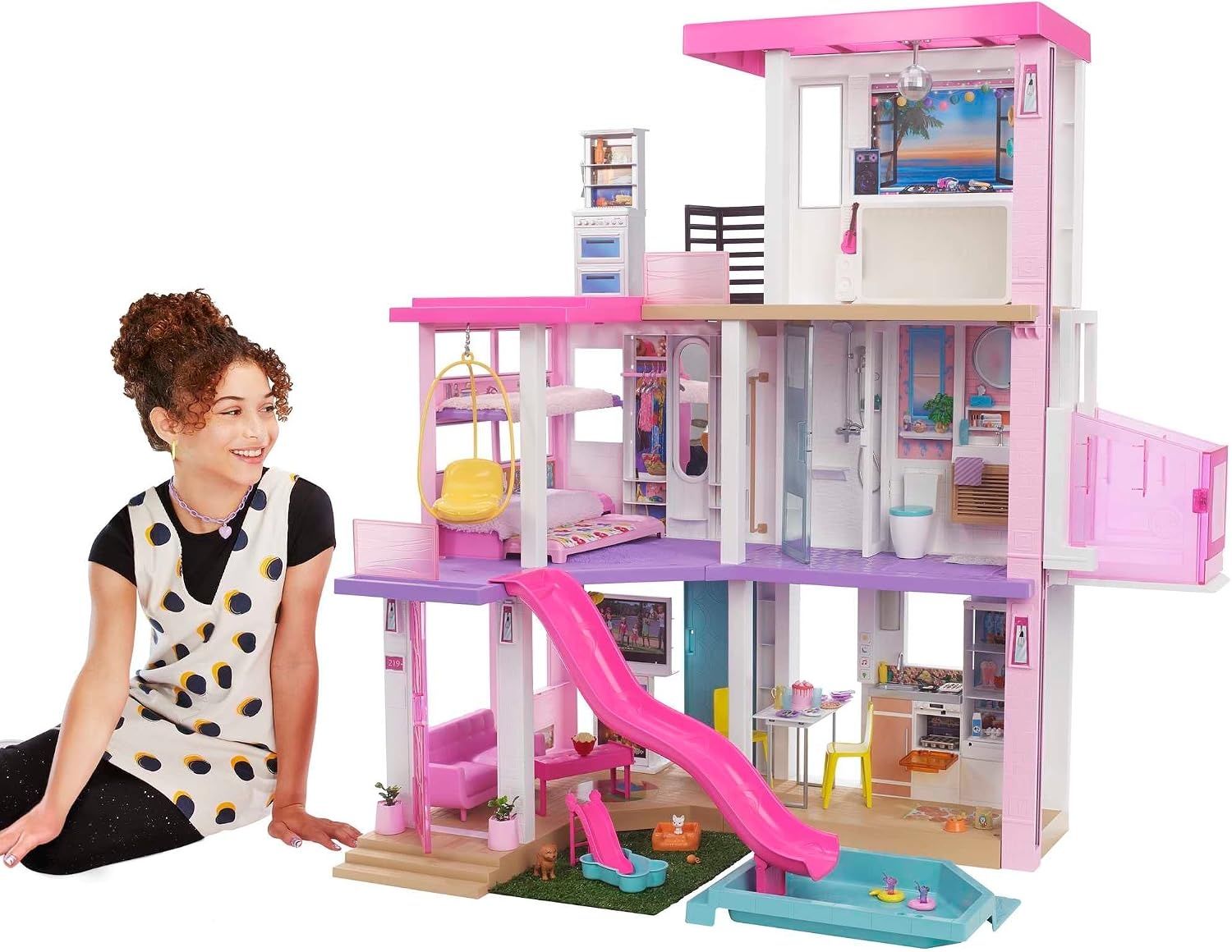 Luxe Poppenhuis 114 cm met Zwembad & Lift - 35% Korting