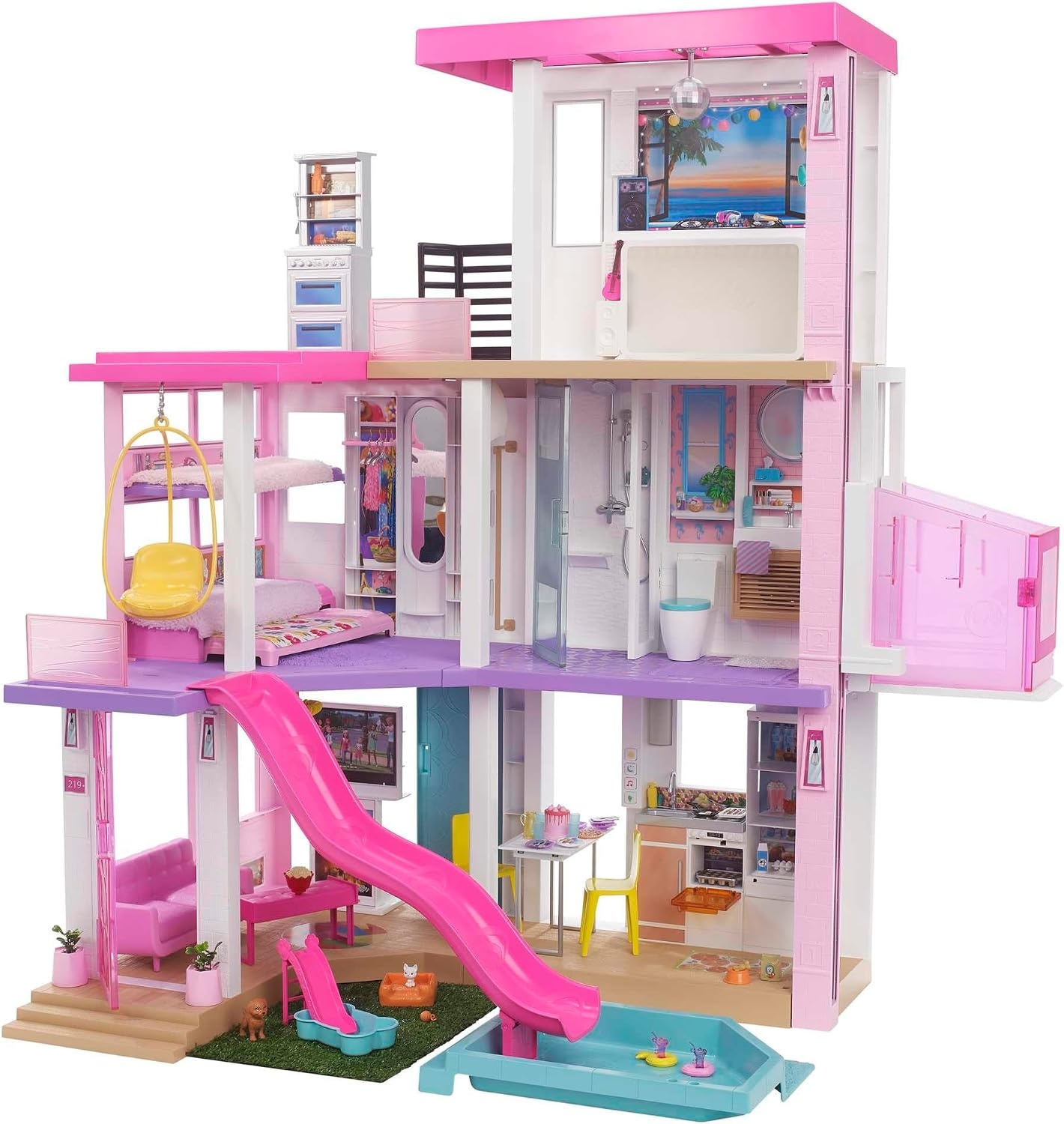 Luxe Poppenhuis 114 cm met Zwembad & Lift - 35% Korting