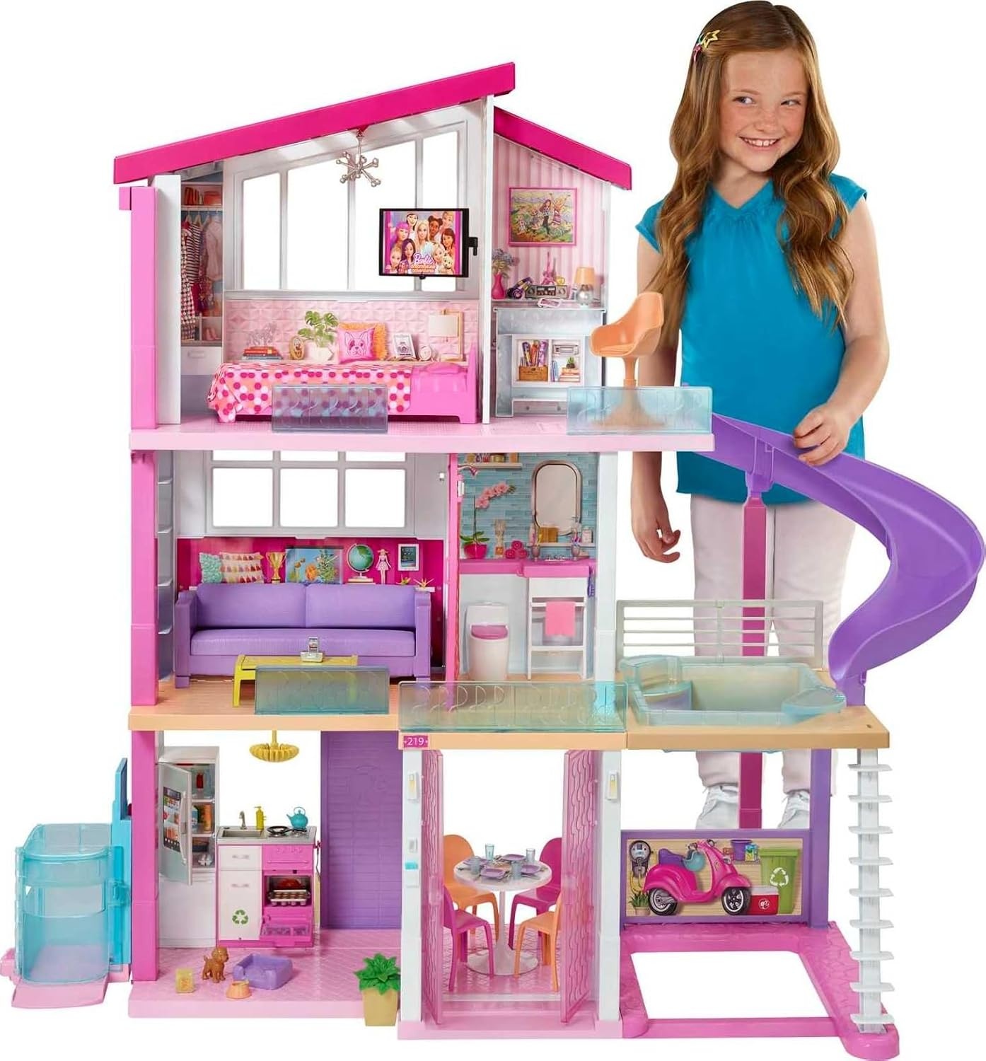 Luxe Poppenhuis 114 cm met Zwembad & Lift - 35% Korting