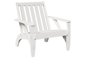 vidaXL Adirondack Tuinstoel Grenenhout Wit - 47% Korting