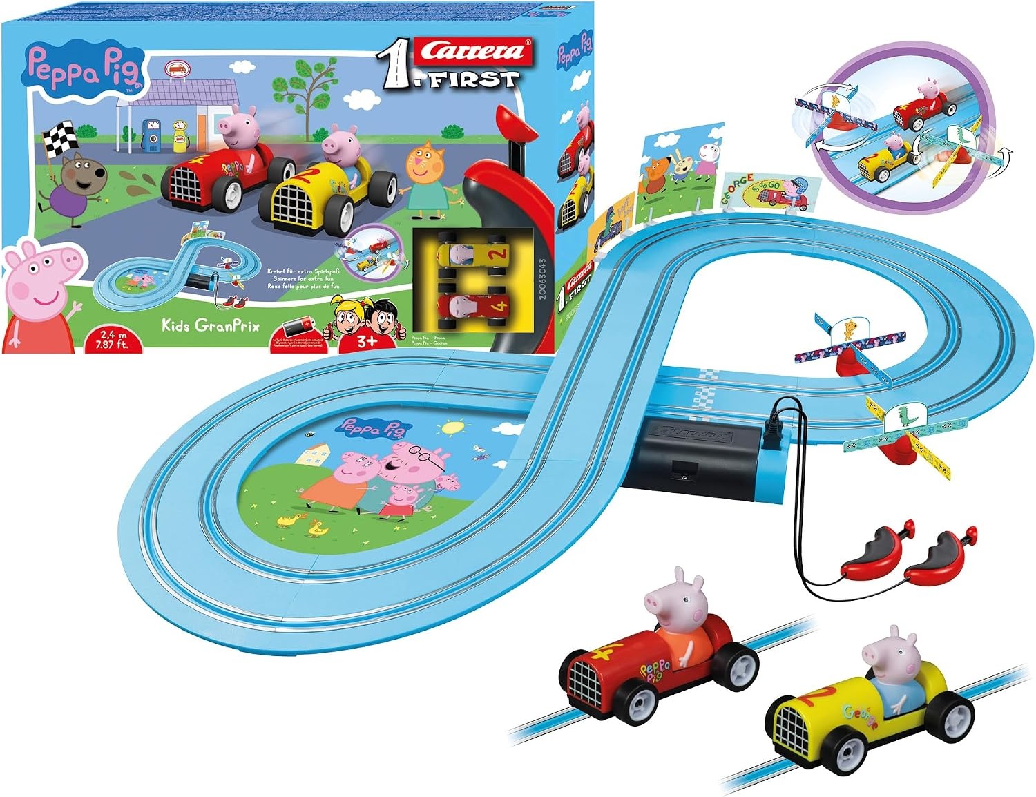 Peppa Pig Racebaan 2,4m Elektrisch met 33% Korting