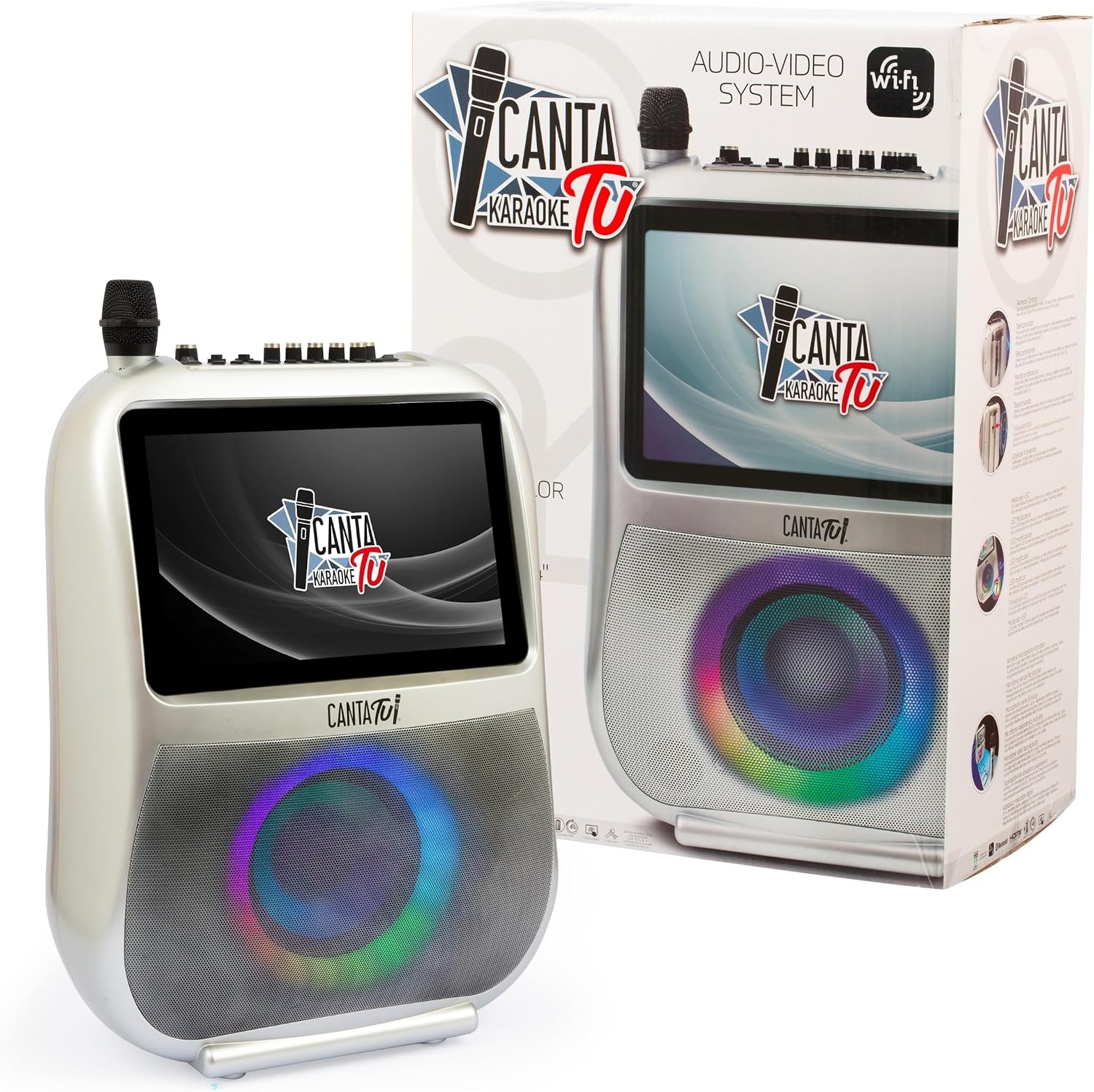 Draagbare Karaokeset met 14" Touchscreen & Draadloze Microfoon (8+ jaar) - 35% Korting!