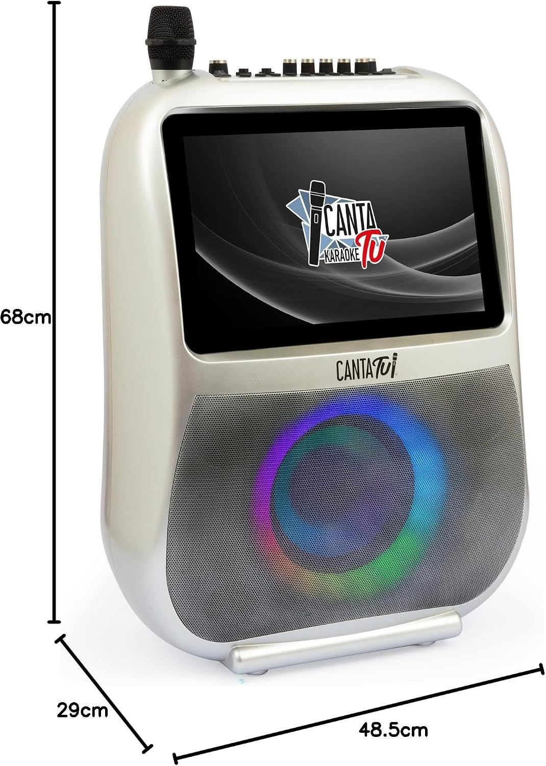 Draagbare Karaokeset met 14" Touchscreen & Draadloze Microfoon (8+ jaar) - 35% Korting!