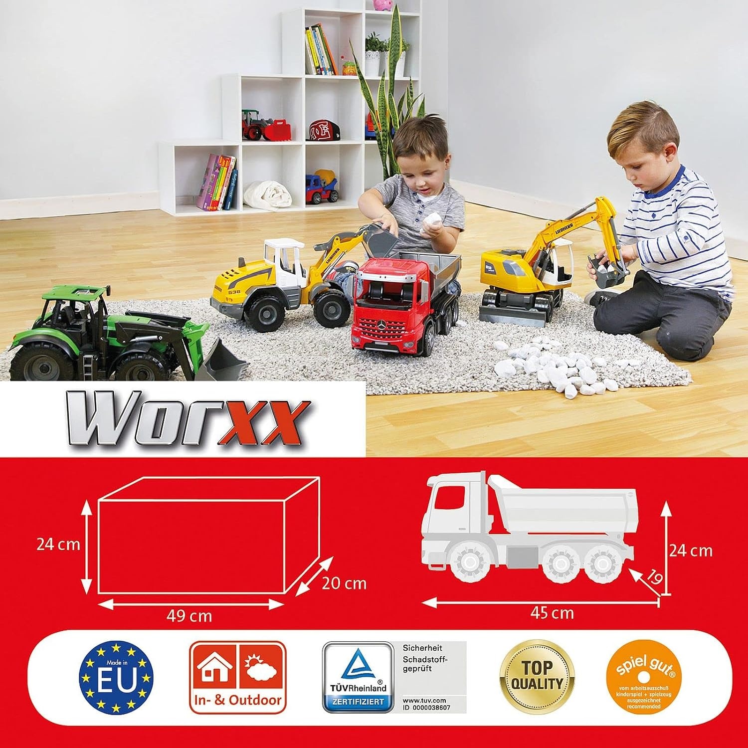 Speelgoed Kipper Mercedes Arocs 45cm - 33% Korting!