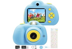 Kinder Camera Blauw 1080P met 32GB SD-kaart - 41% Korting
