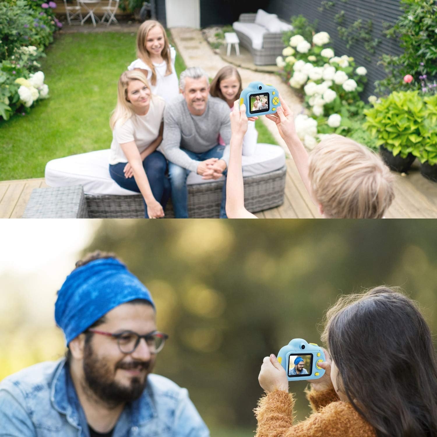 Kinder Camera Blauw - 1080P, 32GB SD, Dubbele Lens - 28% Korting