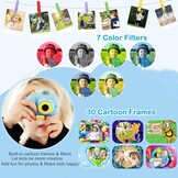 Kinder Camera Blauw - 1080P, 32GB SD, Dubbele Lens - 28% Korting