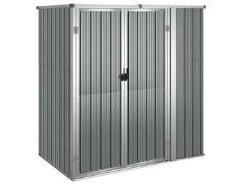 Gegalvaniseerde Stalen Tuinschuur 161x89x161 cm Grijs - 35% Korting