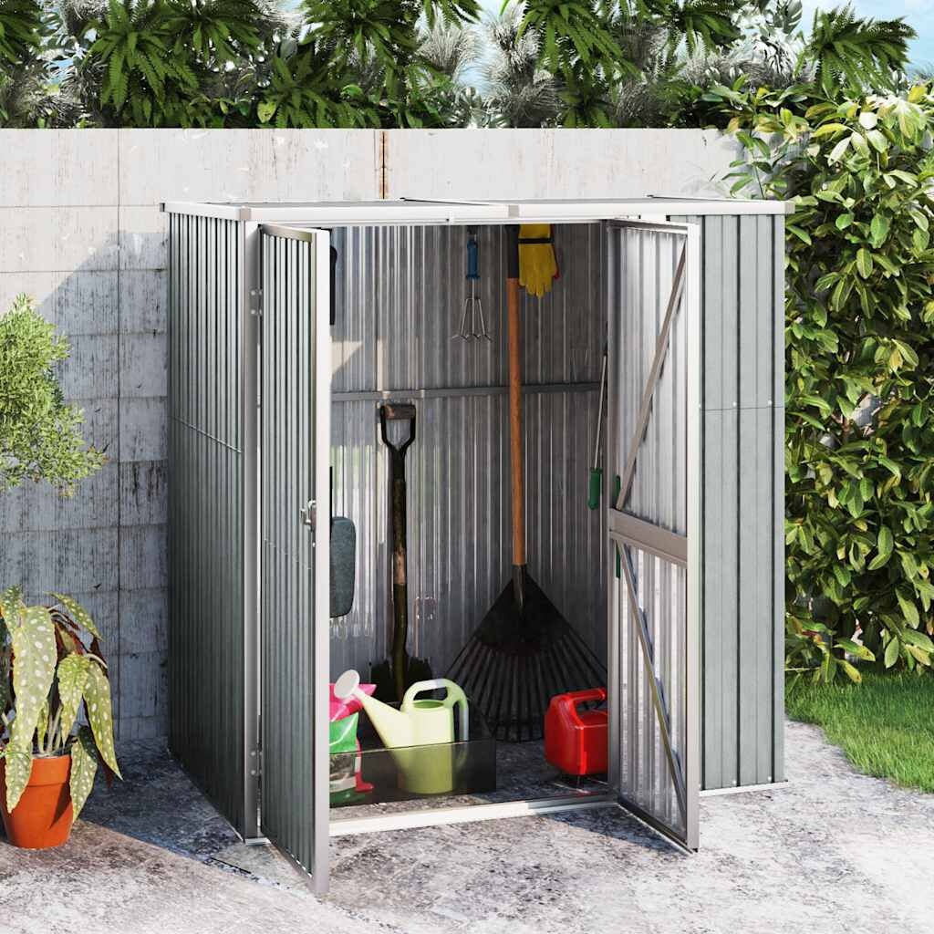 Gegalvaniseerde Stalen Tuinschuur 161x89x161 cm Grijs - 35% Korting