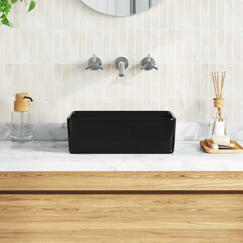 Zwarte Keramische Wastafel 40x30 cm - 29% Korting