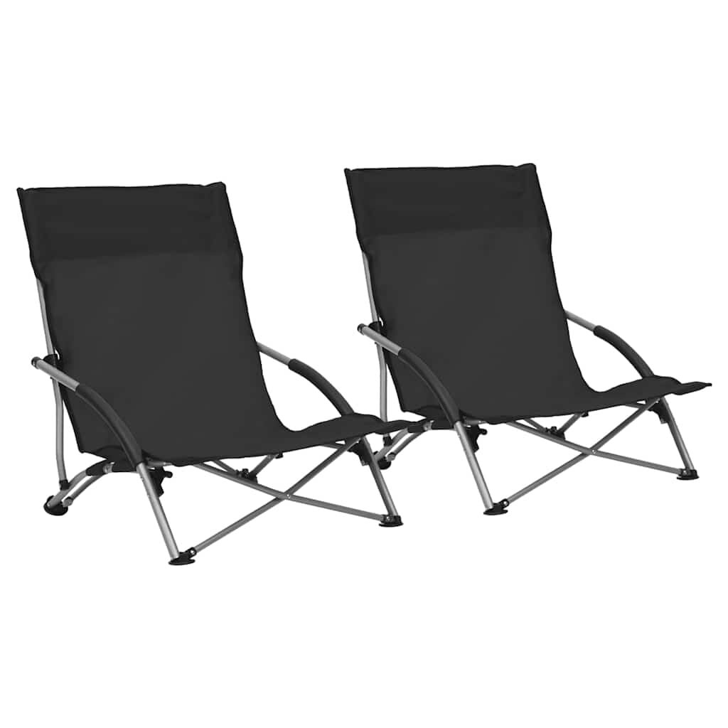 VidaXL Opklapbare Stoelen (2 stuks) - Zwart - 34% Korting