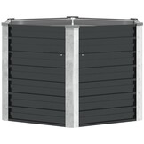 Verhoogde Plantenbak Staal Antraciet 129x129x77cm - 34% Korting