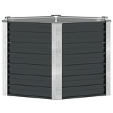 Verhoogde Plantenbak Staal Antraciet 129x129x77cm - 34% Korting