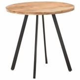 Eettafel Massief Acaciahout 80 cm met 35% Korting