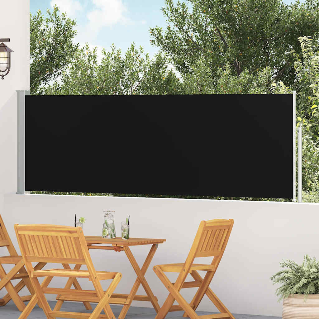 Uittrekbaar Tuinscherm 100x500cm Zwart - 34% Korting!