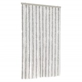 Vliegengordijn Chenille Lichtgrijs/Wit 100x230 cm - 34% Korting