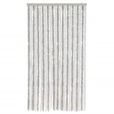 Vliegengordijn Chenille Lichtgrijs/Wit 100x230 cm - 34% Korting