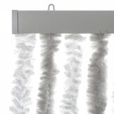 Vliegengordijn Chenille Lichtgrijs/Wit 100x230 cm - 34% Korting